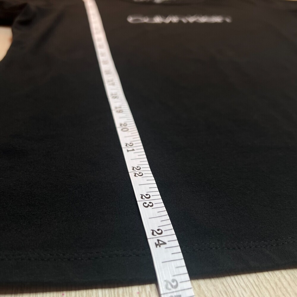 Calvin Klein Tee Shirt Womens L Sleep Tee Black White Logo Short Sleeve - Picture 7 of 8